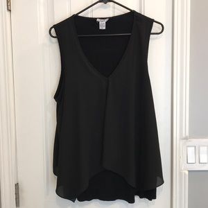 Bar III Black tank top XL
